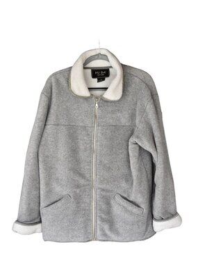 Vintage Women's FU DA Gray Heavy Fleece Jacket L